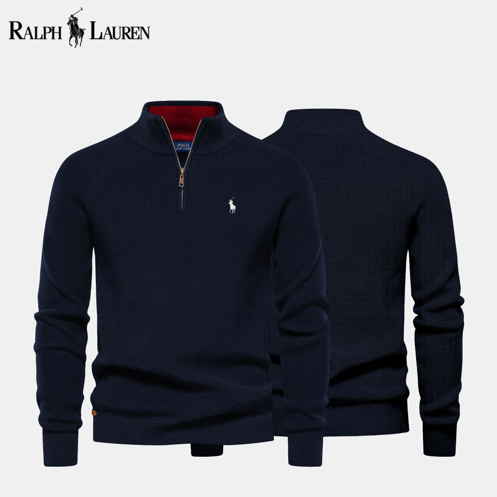 (BUY 1 GET 2) R&L Zip Neck Sweater - CLEARANCE